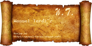 Wessel Teréz névjegykártya